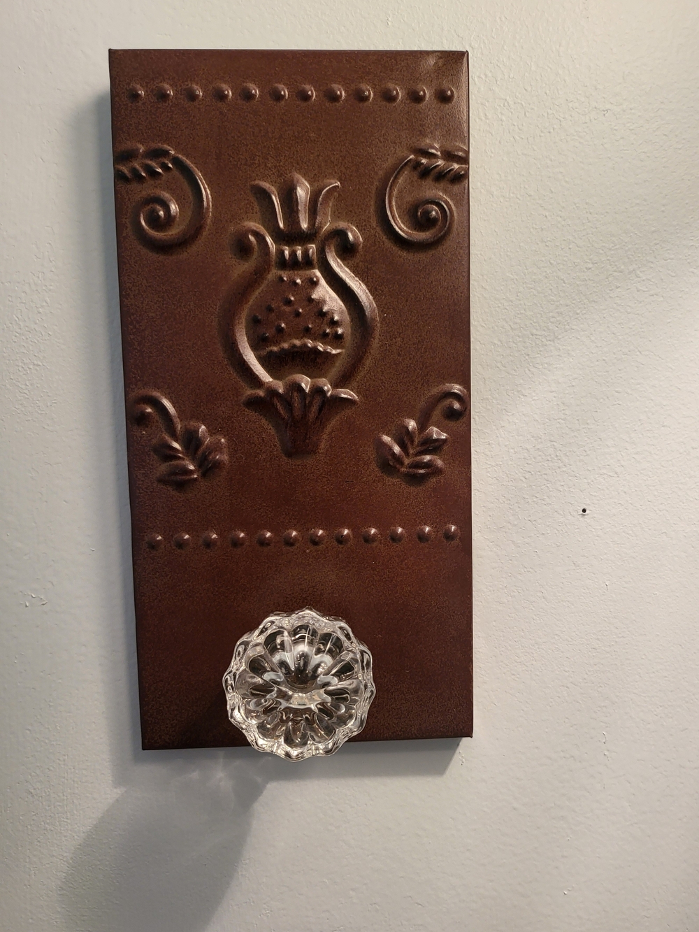 Hammered Tin Door Knob Wall Decor